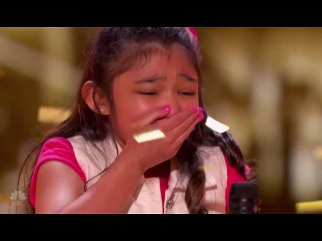 Angelica Hale Sets the AGT Stage Ablaze with “Girl on Fire” — And Earns the Golden Buzzer! 🌟💛